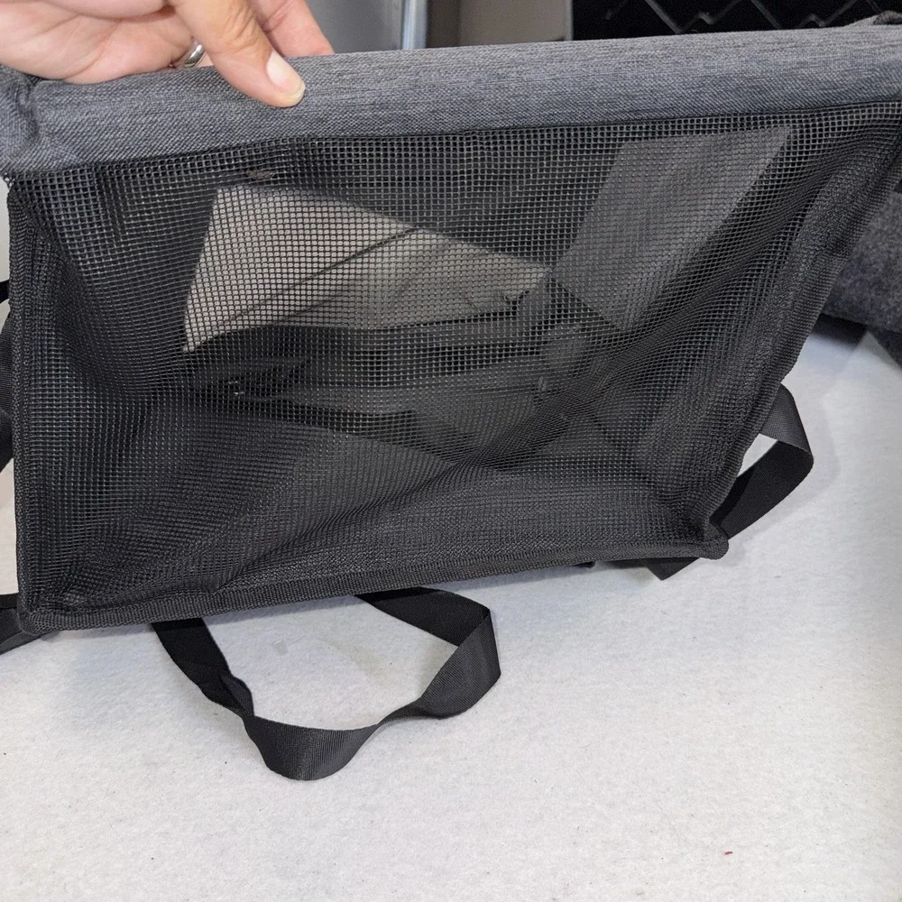 SWIHELP Pet Car Booster Seat Gray Travel Carrier Dog Cat Safety Seat 17